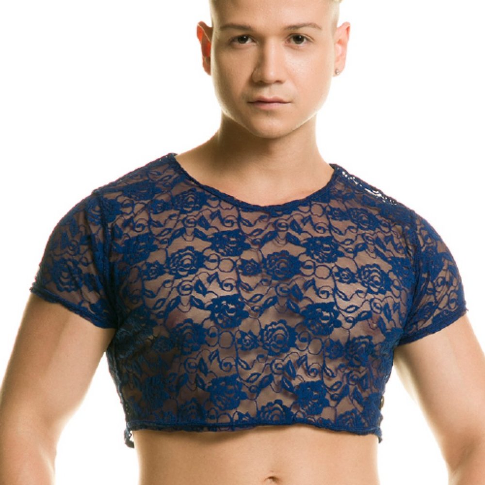 GIGO REDEMPTION BLUE CROP TOP